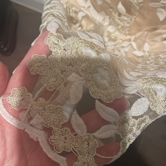 Mesh embroidered overlay dress - Picture 8 of 8